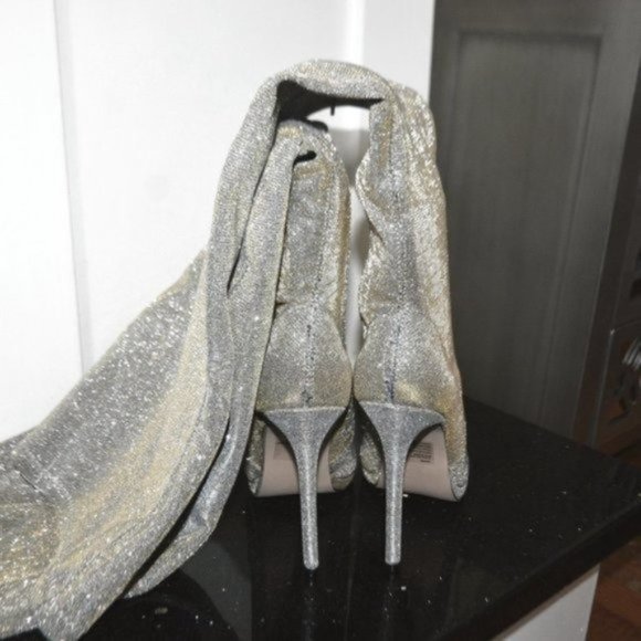 LEKISHA // Sparkly Over the Knee Pointed Toe Stiletto Boots - Picture 9 of 13